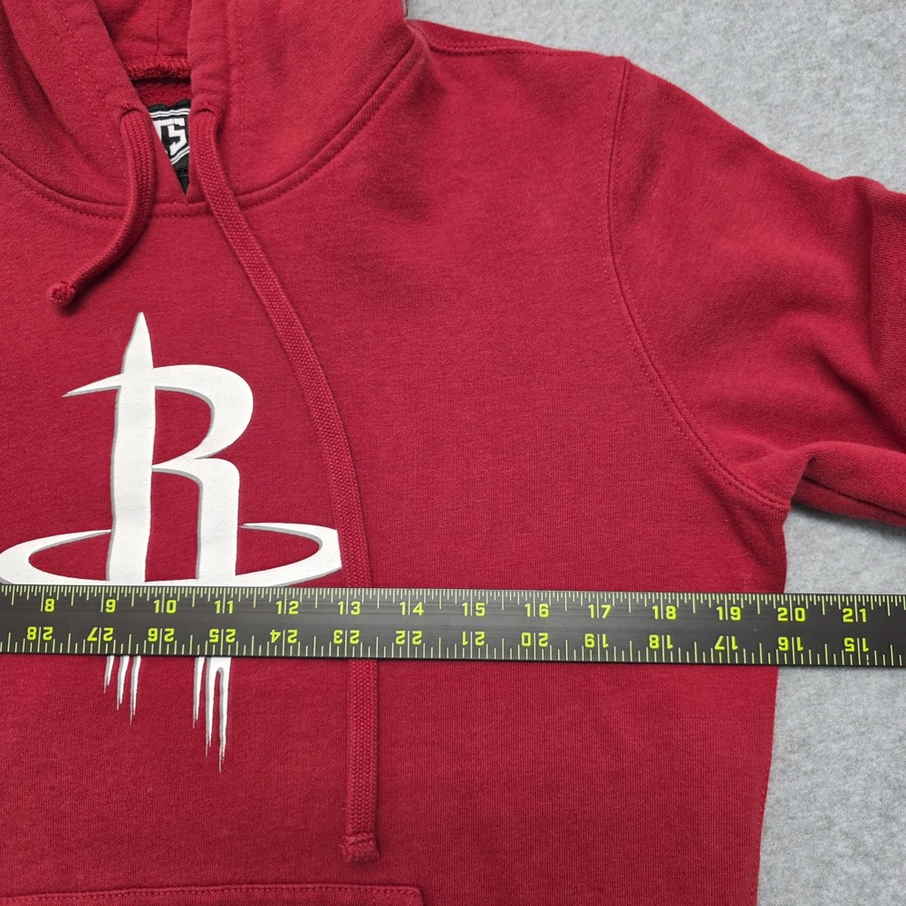 Houston Rockets‎ Red Graphic Hoodie Kids Medium Cotton Polyester Basketball NBA - Picture 7 of 11